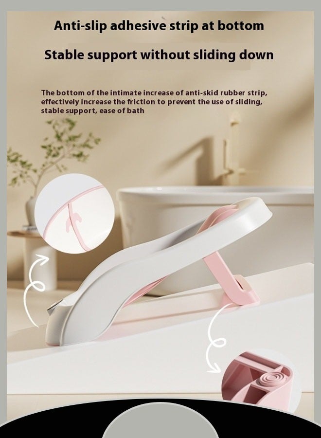 Foldable baby bath bed, temperature-sensitive bath frame, non-slip bath mat with stand, can sit or lie down - Image 3
