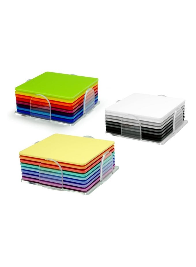 Clear Acrylic Coaster Holder Only Square or Round (Square)