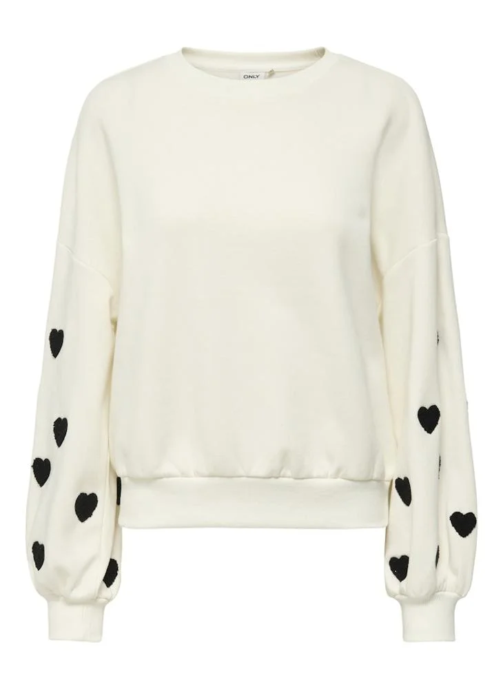 اونلي Onlmacy Long Sleeve Crew Neck Sweatshirt