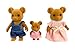 OLEOCA Family Brown Mouse Figures Set of 3 Collectible Flocked Mini Dolls with Removable Clothes Miniature Dollhouse Pretend Play Figures for Kids Ages 3 - Image 2
