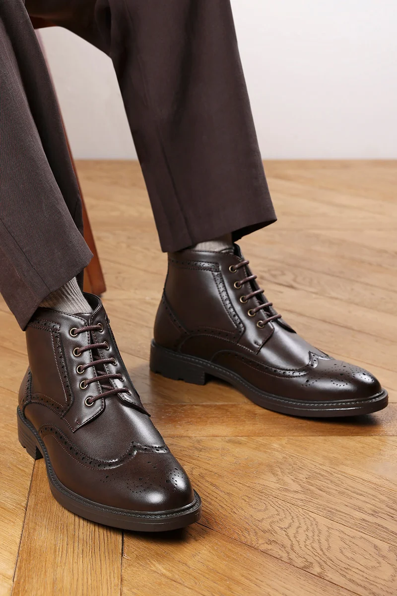 Where's That From 'Finley' Brogue Lace Up Ankle Boots
