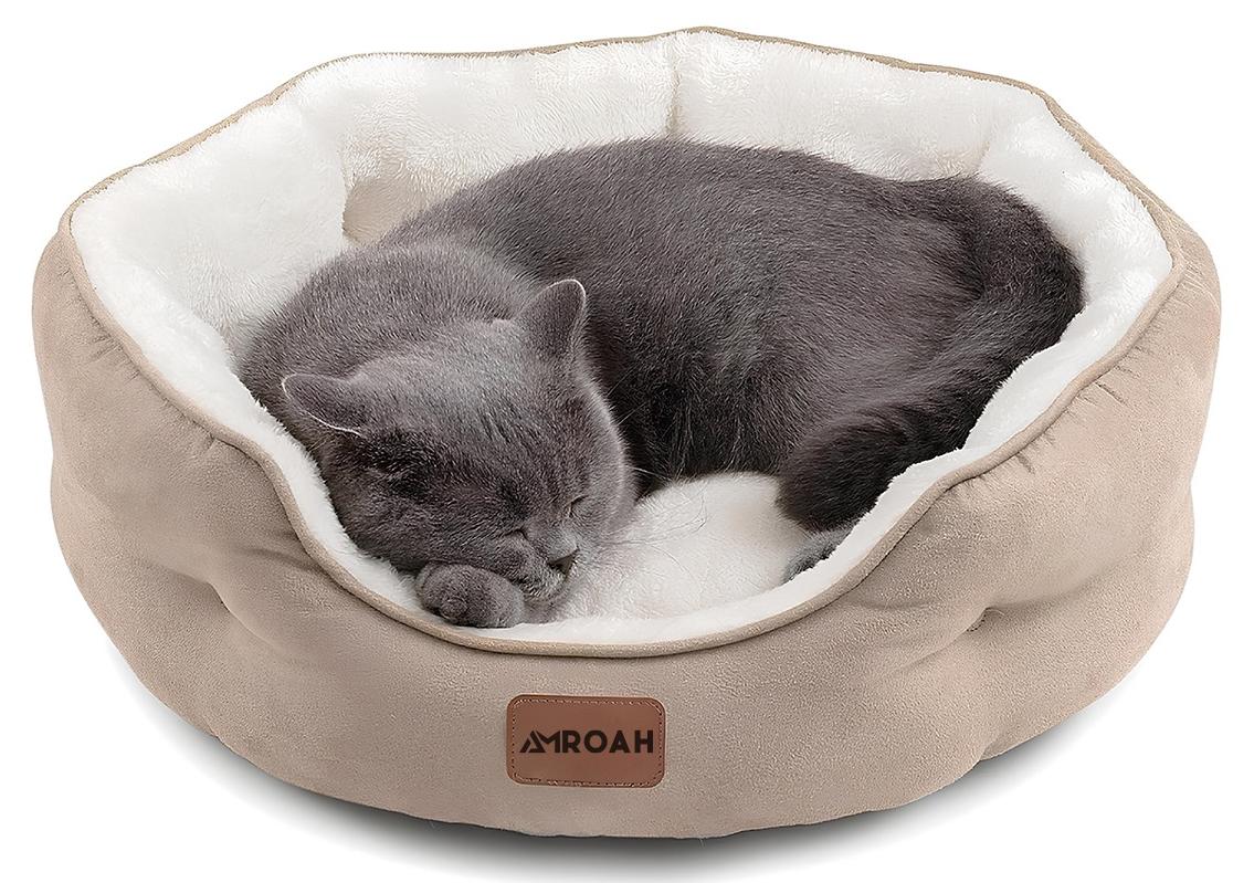 Pet Bed Orthopedic Sofa Ultra Comfortable Nonskid, Non-Slip Resistant Bottom Washable Calming Pet Mattress Couch Bedding for Cat Medium Small Dog Puppy Kitten 51*48*15 CM