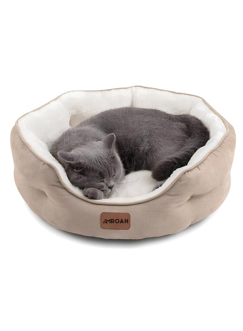 AMROAH Pet Bed Orthopedic Sofa Ultra Comfortable Nonskid, Non-Slip Resistant Bottom Washable Calming Pet Mattress Couch Bedding for Cat Medium Small Dog Puppy Kitten 51*48*15 CM  - Image 1