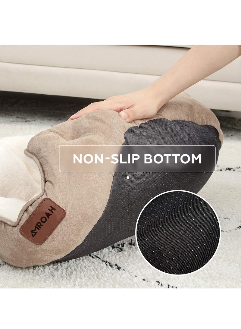AMROAH Pet Bed Orthopedic Sofa Ultra Comfortable Nonskid, Non-Slip Resistant Bottom Washable Calming Pet Mattress Couch Bedding for Cat Medium Small Dog Puppy Kitten 51*48*15 CM  - Image 2