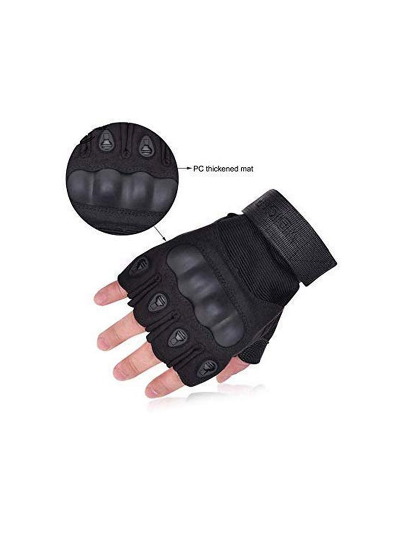 YOMA Men and Women Non-slip Fingerless Gloves Half Finger Cycling Gloves Outdoor Motorcycle Climbing Hiking camping GYM sports Glove  - Image 2