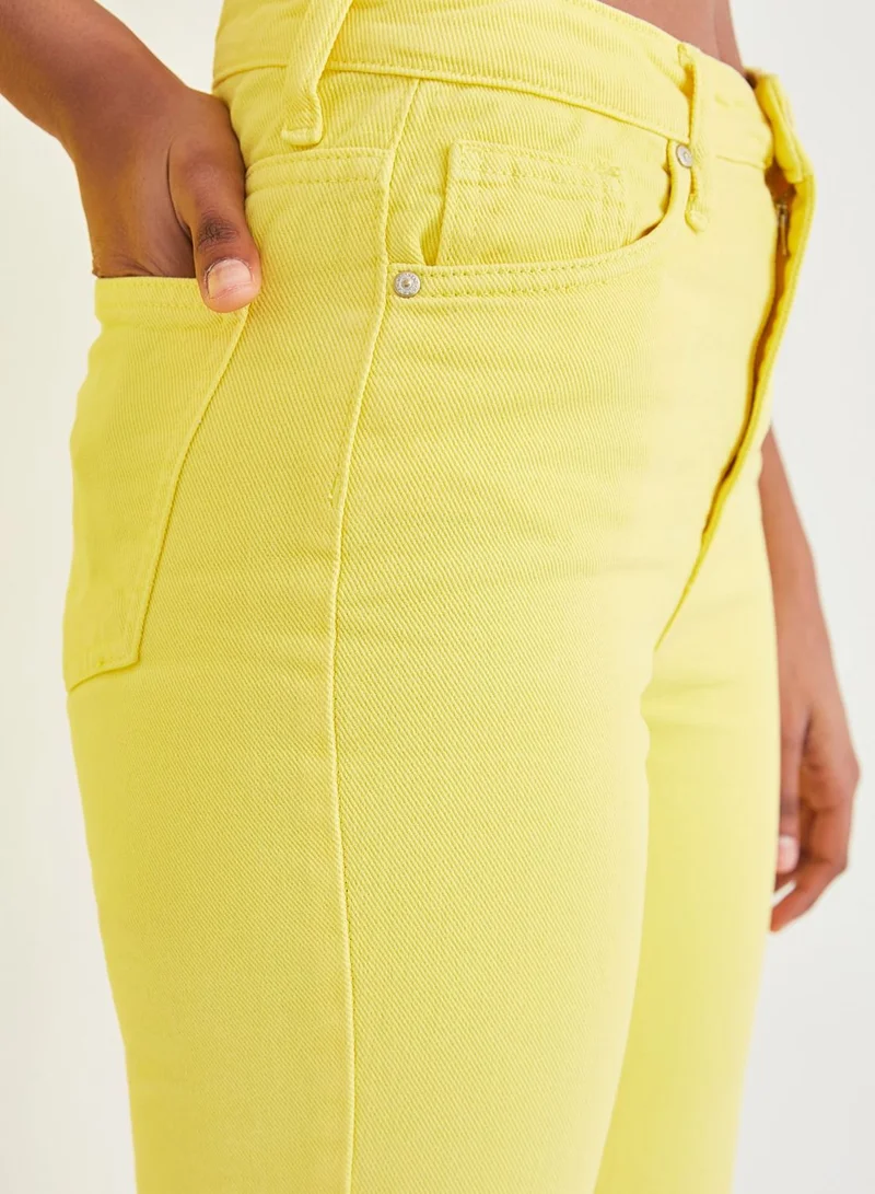 trendyol High Waist Straight Jeans