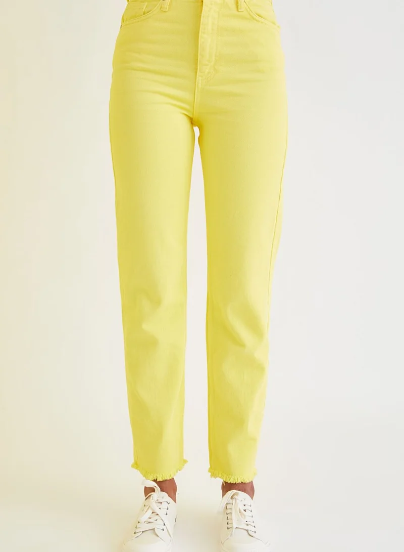 trendyol High Waist Straight Jeans