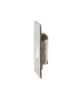 Donmarco 3 Gang 2 Way Switch – Rocker Button – Stainless Steel Panel, Modern & Durable, Fire-Resistant Electric Switch, 3 Year Warranty, Wall Switch for Home and Office (Matt White)  - Image 4