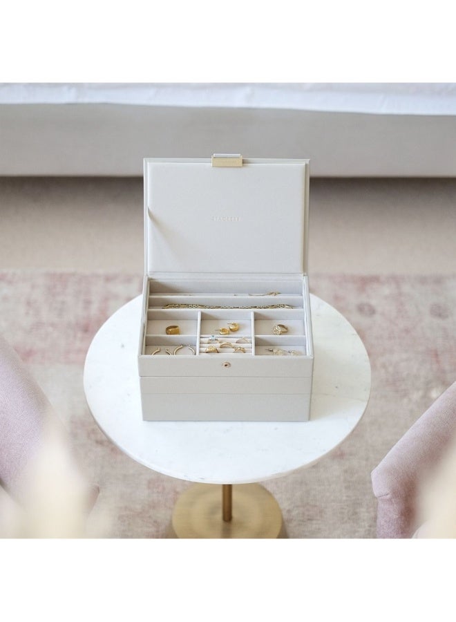 Stackers 3 Pieces Oatmeal Classic Jewellery Box - Image 1