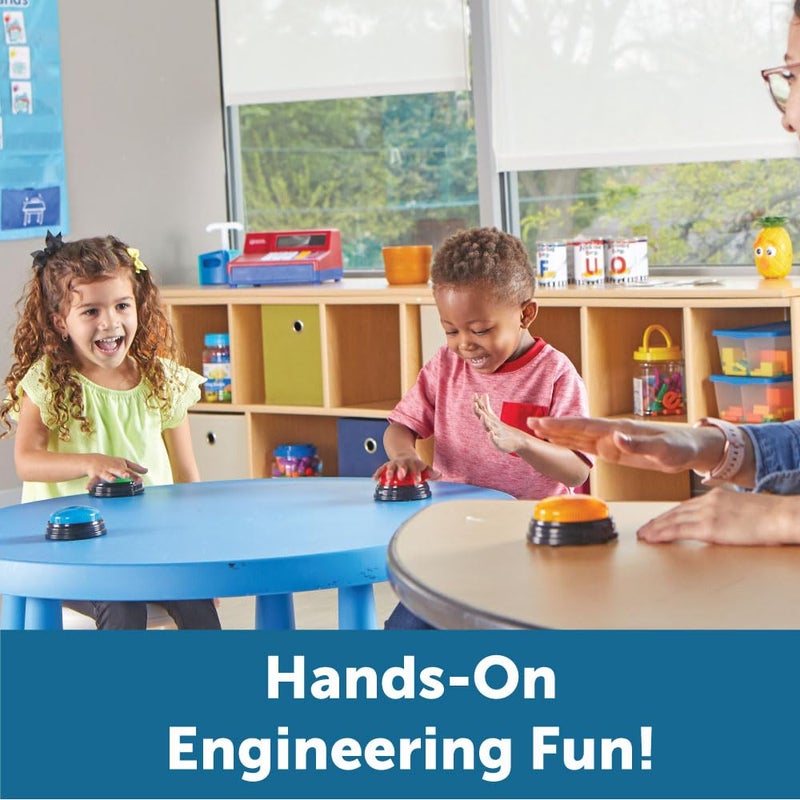 Learning Resources Lights and Sounds Buzzers,Set of 4, Ages 3+, Game Show and Classroom Buzzers, Family Game Night, Game Show Buzzers, Classroom Accessories - Image 2