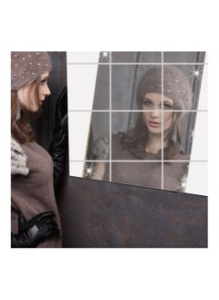 Cool Baby COOLBABY 16Pcs Square Mirror Tile Wall Stickers 3D Decal Mosaic Diy Home Room Decoration  - Image 3