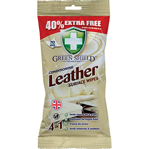 Greenshield Conditioning Leather Wipes 70's Pack of 3 - Image 2