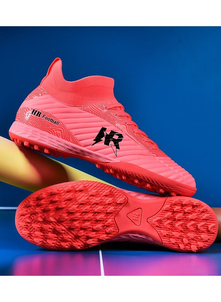 Men Kids Fashion Soccer Shoes Cleats Team Sports Training TF/FG Turf Firm Comfort High-top Football Shoes Outdoor - Image 3