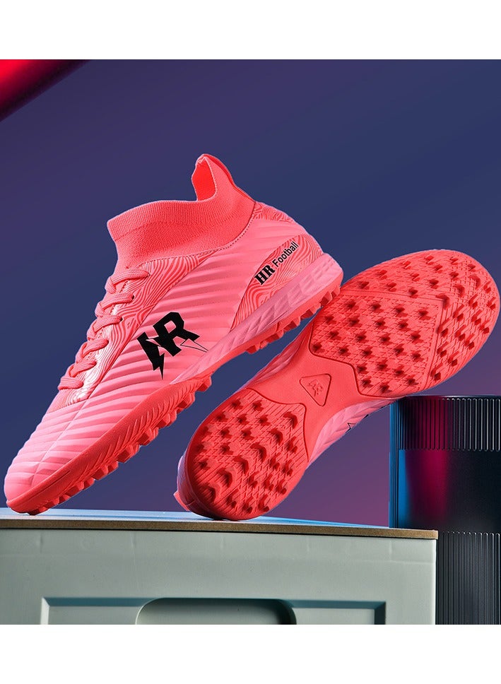Men Kids Fashion Soccer Shoes Cleats Team Sports Training TF/FG Turf Firm Comfort High-top Football Shoes Outdoor - Image 4