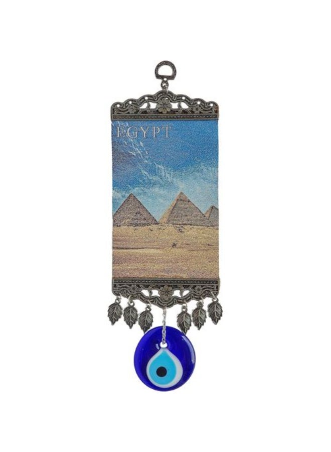 Colorful medallion measuring 31 by 11 cm