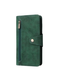 Nail Buckle Zipper Wallet Style Leather Case For IPhone 14 Pro Max IPhone 14 Plus Digital Computer Protective Cover-Color:Olive Green-Applicable Models:iphone 7G/iphone  8G/SE 2020