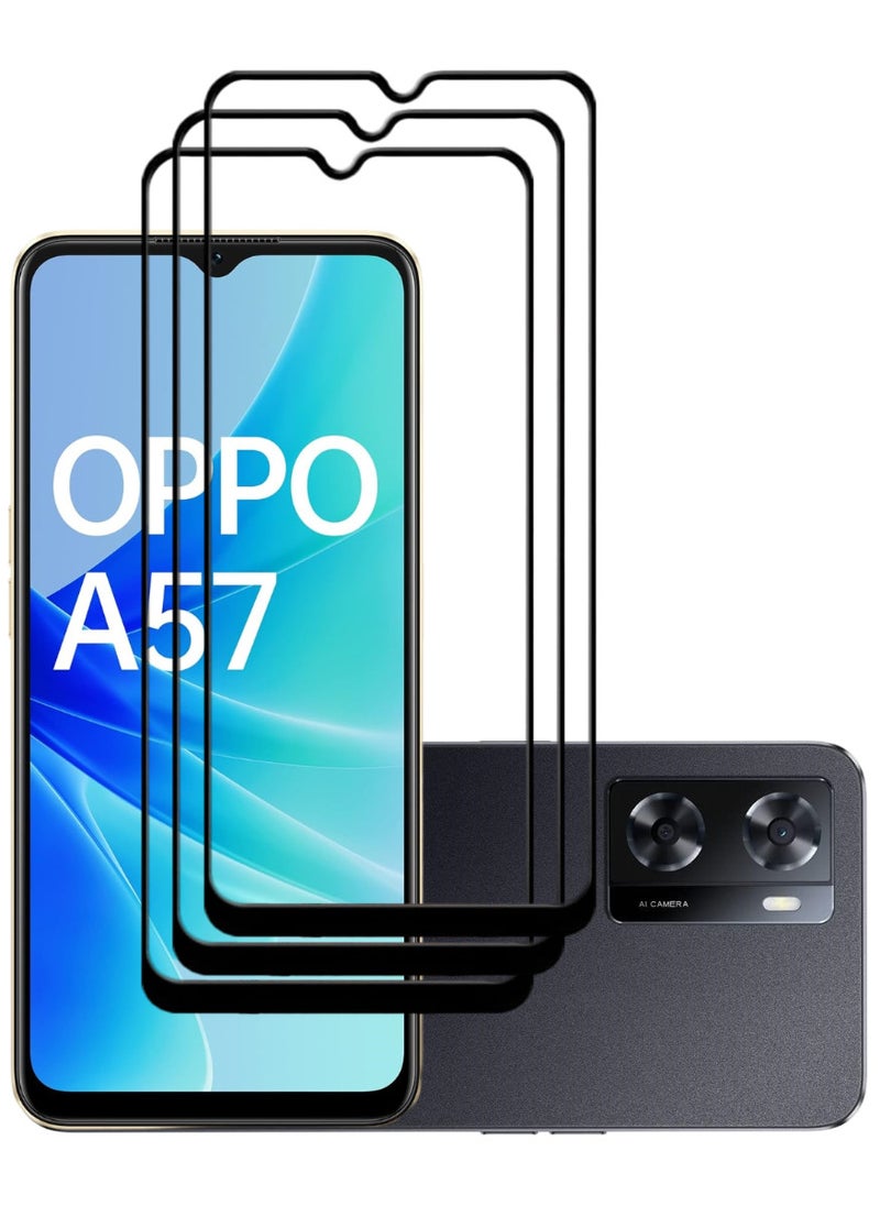 ACLIX 3 Pieces Antistatic ESD Dustproof Premium Quality High Definition Tempered Glass Screen Protector Designed For Oppo A57 - Image 1