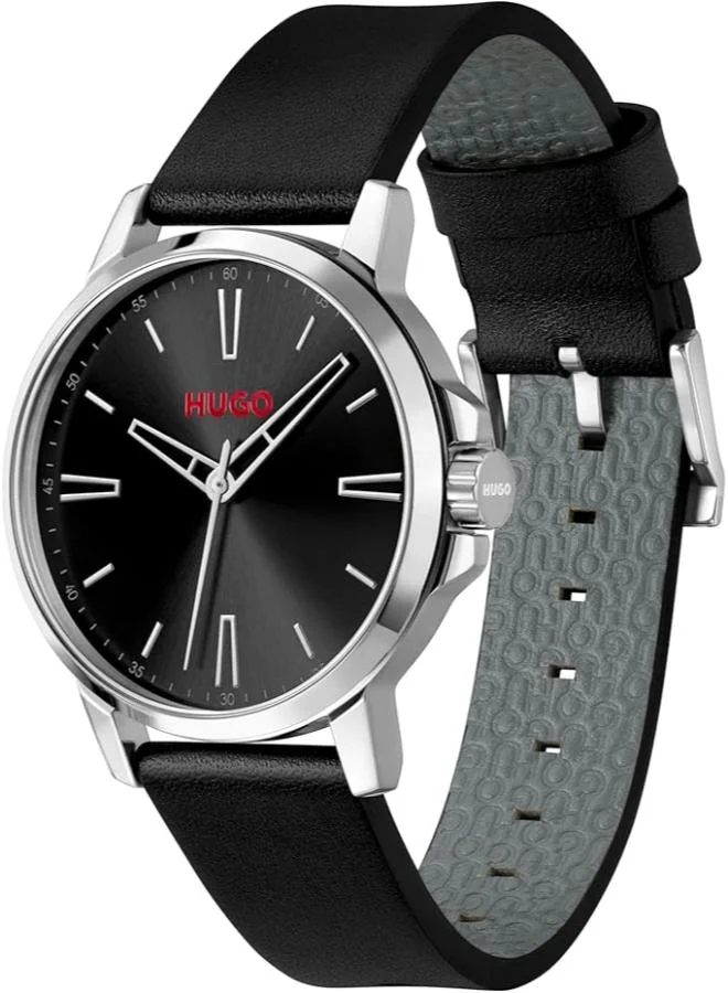 هوجو Quartz Movement analog Watch Leather Strap