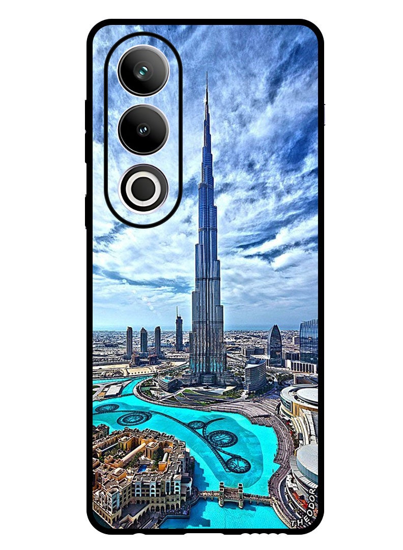 Theodor غطاء واقي مضاد للخدش ومقاوم للصدمات لغطاء بامبر لهاتف OnePlus Ace 3V برج خليفة في النهار - Image 1