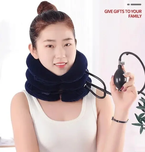 2Danlu 3 Layer Inflatable Neck and Cervical Retractor Home Cervical Collar Orthosis Neck Lift Cervical Balloon Environmental Protection (From Abroad)