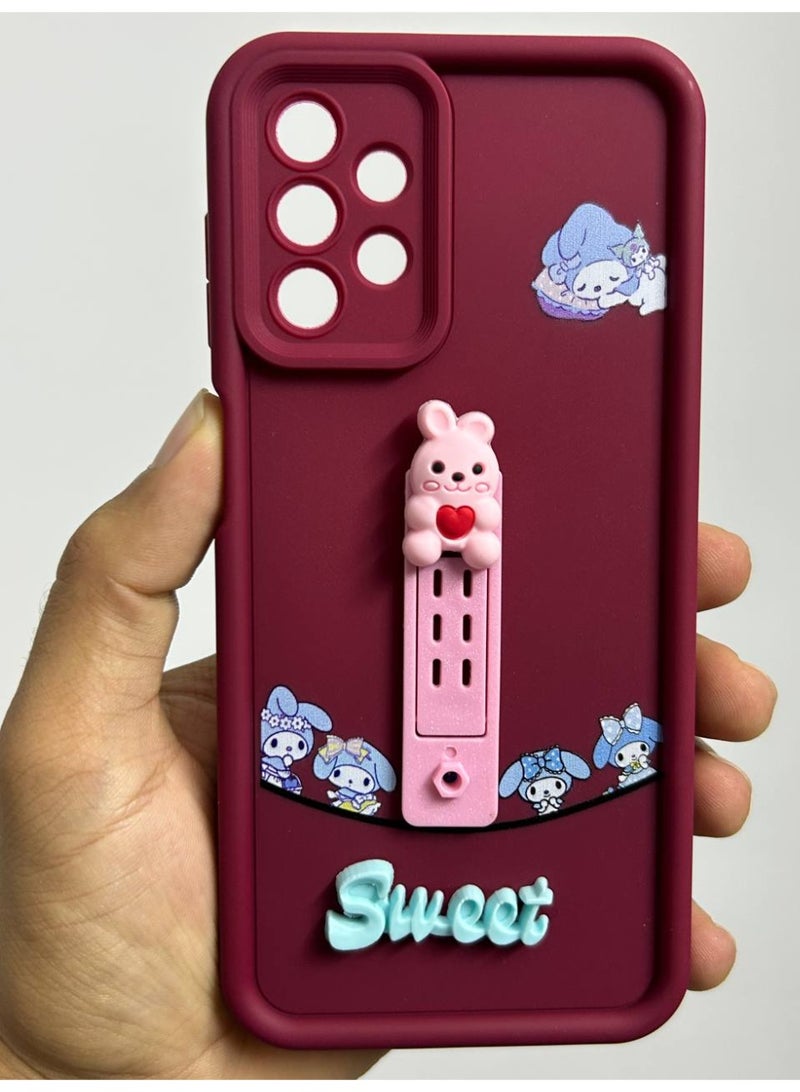 جراب خلفي بتصميم كرتوني جديد عليه كلمه Sweet متوافق مع هاتف Samsung A13 - Image 2