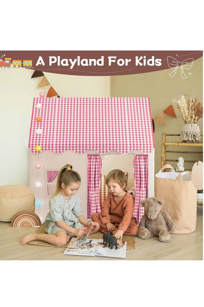 Anmi Boys Girls Play Tent Game House Playhouse with  Lights Kids Indoor Outdoor Activity Center - Image 5