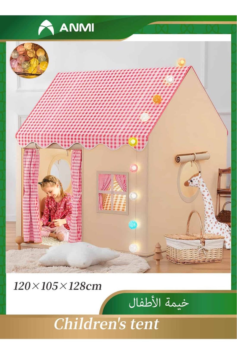 Anmi Boys Girls Play Tent Game House Playhouse with  Lights Kids Indoor Outdoor Activity Center - Image 1
