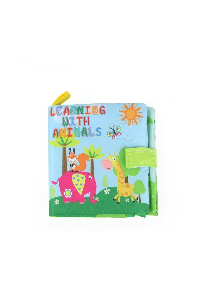 ييهيبيبي كتب قماشية للأطفال (مجموعة من 4 قطع) كتب ناعمة عالية الجودة للأطفال، كتب قماشية من الورق المموج سهلة اللمس لتنمية الأطفال في مرحلة الطفولة المبكرة - Image 2