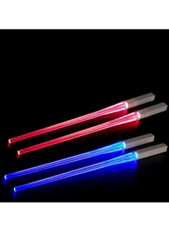 CMGTYYD 2 Pairs of LED Chopsticks, Luminous Chopsticks, Star Wars Chopsticks Light Up, Mini Lightsaber, Cool Chopsticks, BPA Free and Food-Safe, Lightsaber Chopsticks for Kitchen Dinner Party Sushi Cutlery  - Image 1