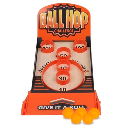 Point Games Ball Hop Game Collapsible Arcade Games Solo or Team Home Tabletop Game for Party Activity Birthday Easy Setup Small - Image 1