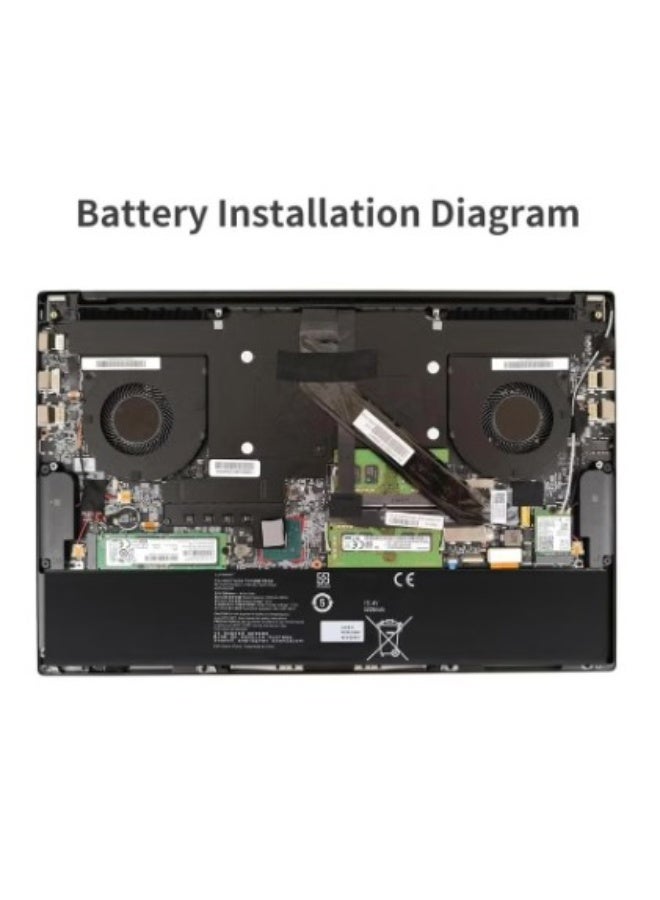 Terabyte بطارية لابتوب RC30-0248 لجهاز Razer Blade Advanced 2018 2019 RTX 2060 2070 2080 RZ09-02385 02386 02886 02886 RZ09-02386E91-R3U1 RZ09-02385W71-R3W1 بديل بطارية 80Wh/5209mAh - Image 3