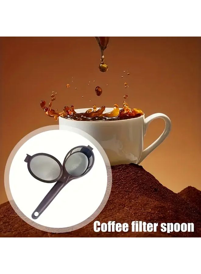 Portable Coffee Filter Spoon 2 Pcs Durable Plastic For Capsules And Powder - Image 2
