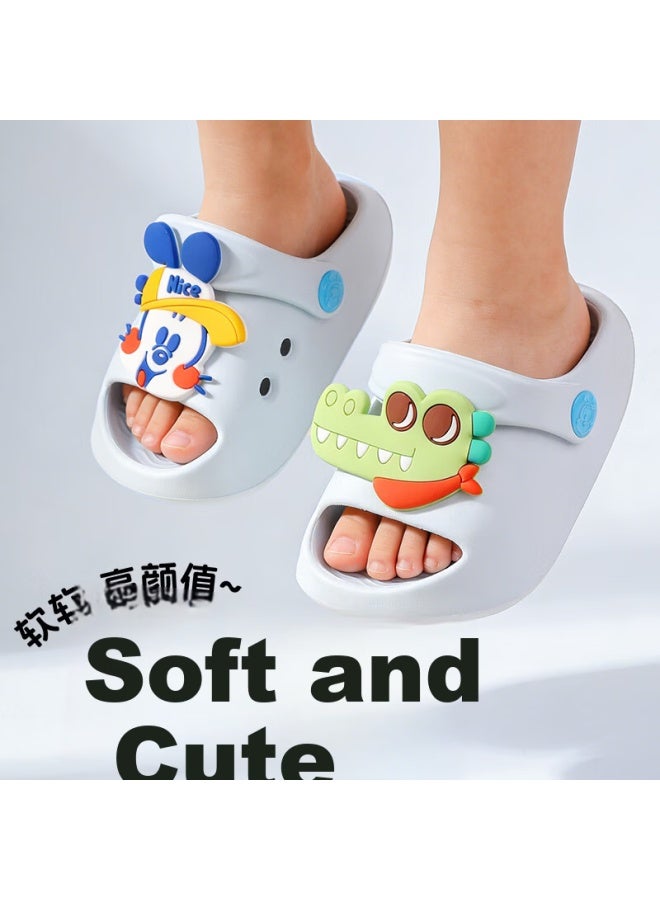 Bobdog Children's Slippers Boys And Girls Baby Soft Sole Indoor And Outdoor Summer Sandals Shrimp Pink Size 140 - Image 2