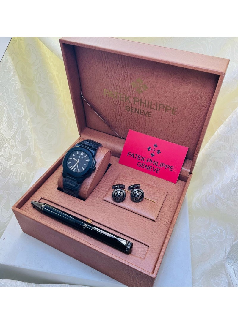 Patek Philippe men's watch and cufflinks