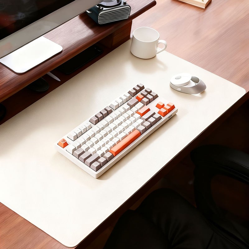 High Quality Black Table Mat And Mouse Pad Heavy Duty Office Gaming Desk Pad 15 75 X 31 5 Inch Multi Size Computer Writing Pad Suitable For Home PC And Laptop Easy To Clean Durable Edges - Image 1