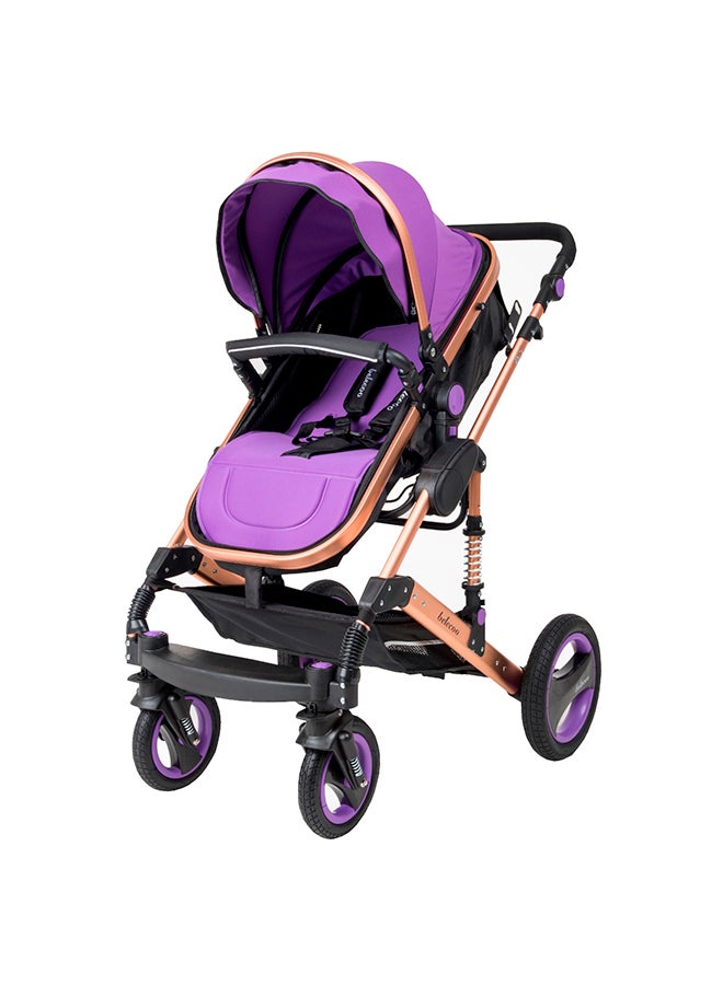 belecoo 6 Purple - 3 In 1 Classic Pram - Image 1