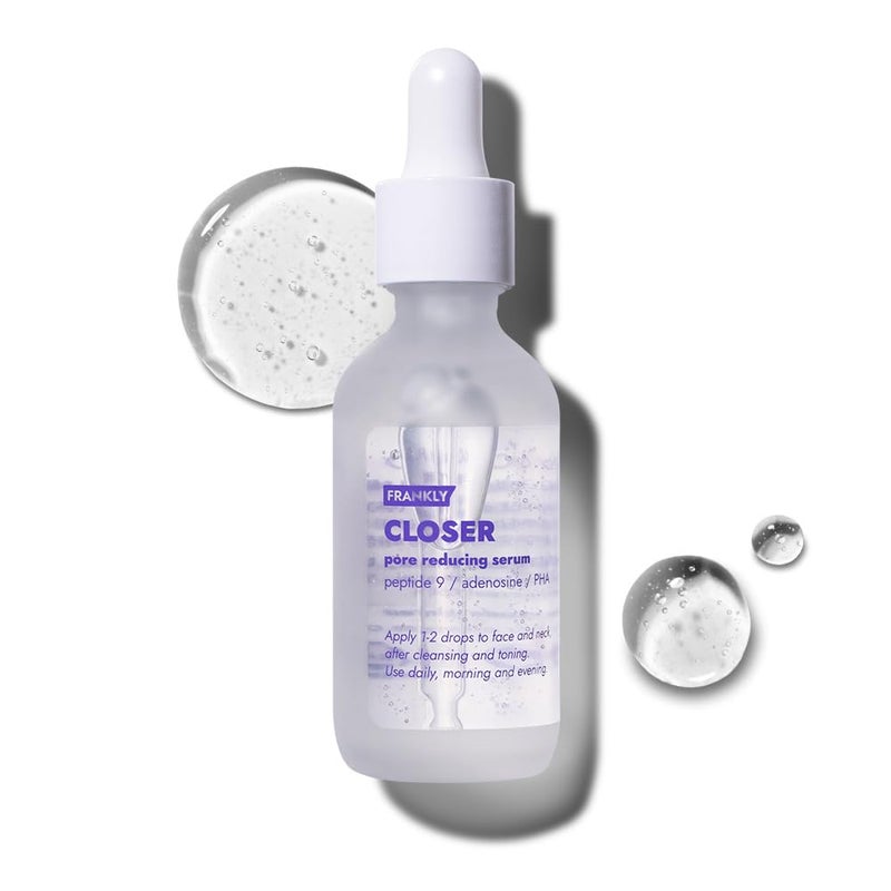 FRANKLY Closer Serum Jumbo  Pore Minimizer Serum  9 Peptides Vegan Collagen Adenosine PHA  Korean Pore Minimizer for Glass Skin AntiAging Hydration Elasticity  203 fl oz