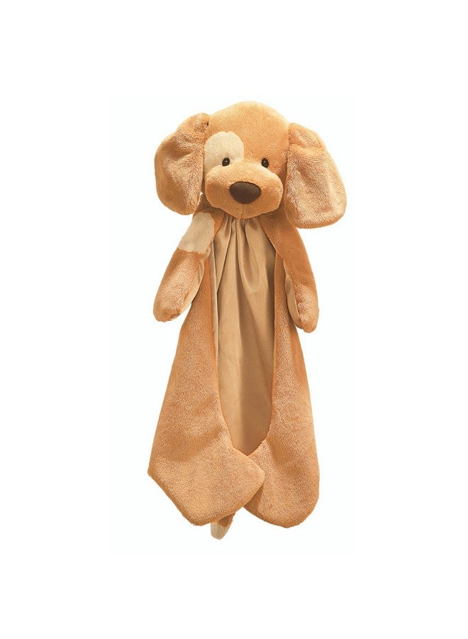 GUND GUND Baby Spunky The Dog Huggybuddy Stuffed Animal with Built-in Baby Blanket, Brown, 15” 