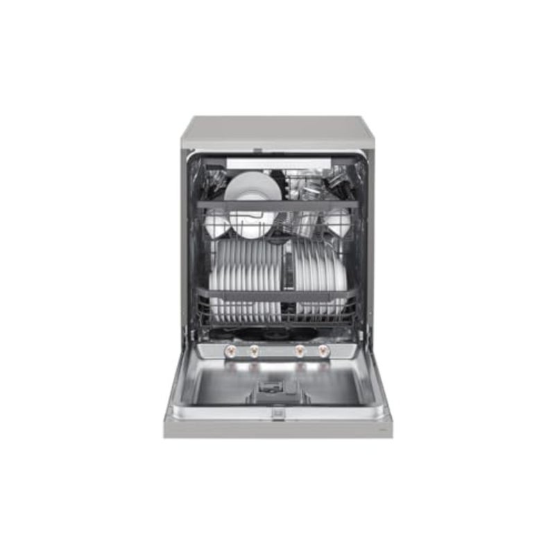 Dishwasher for 14-place settings with inverter motor and ThinQ smart connectivity in stainless steel finish for quiet, efficient, and connected cleaning - Image 3