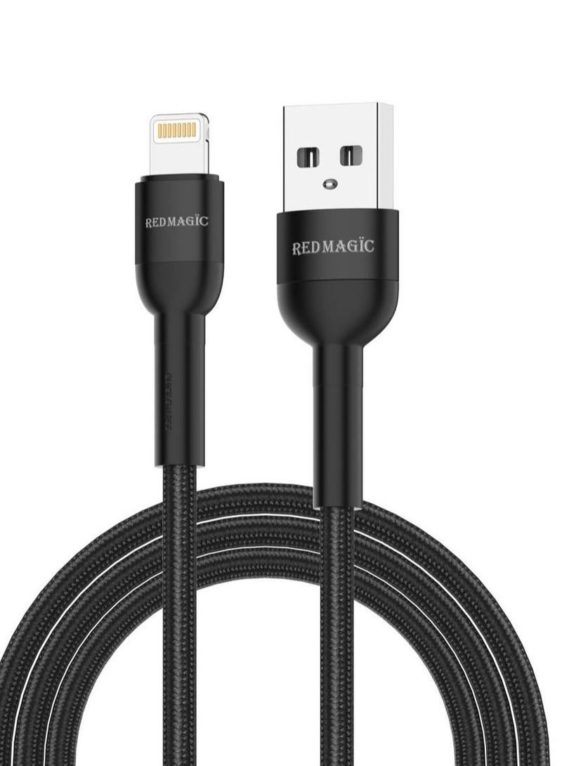 ريد ماجيك كيبل شحن ايفون 1.2 متر قماش مقاوم للقطع