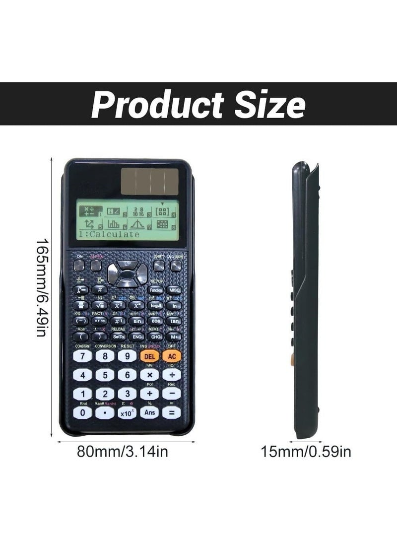 FX-991EX Scientific Calculator with 552 Functions, Multi-function Calculator Scientific Engineering Scientific Calculator, 10+2 Digits Written Display Calculators Portable Calculators for Students - Image 2