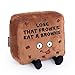 Punchkins Brownie Plushie Lose That Frownie Eat A Brownie Funny Brownie Plush Gift for Chocolate Lovers Food Plush Toy for Gifting - Image 2