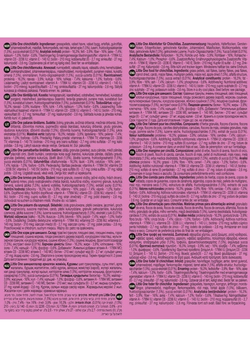 LITTLE ONE Food for Chinchillas 900G - Image 3