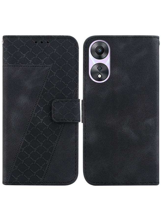 اس-توب جراب لهاتف OPPO A78 4G جراب هاتف جلدي منقوش على شكل سبعة أشكال - Image 1