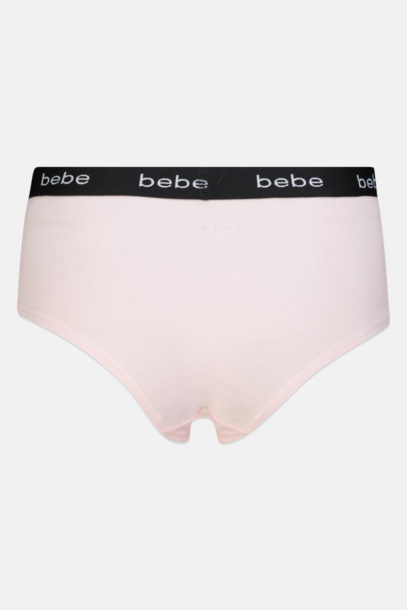 bebe Women 3 Pieces Brand Logo Booty Panties, Multicolor - Image 3