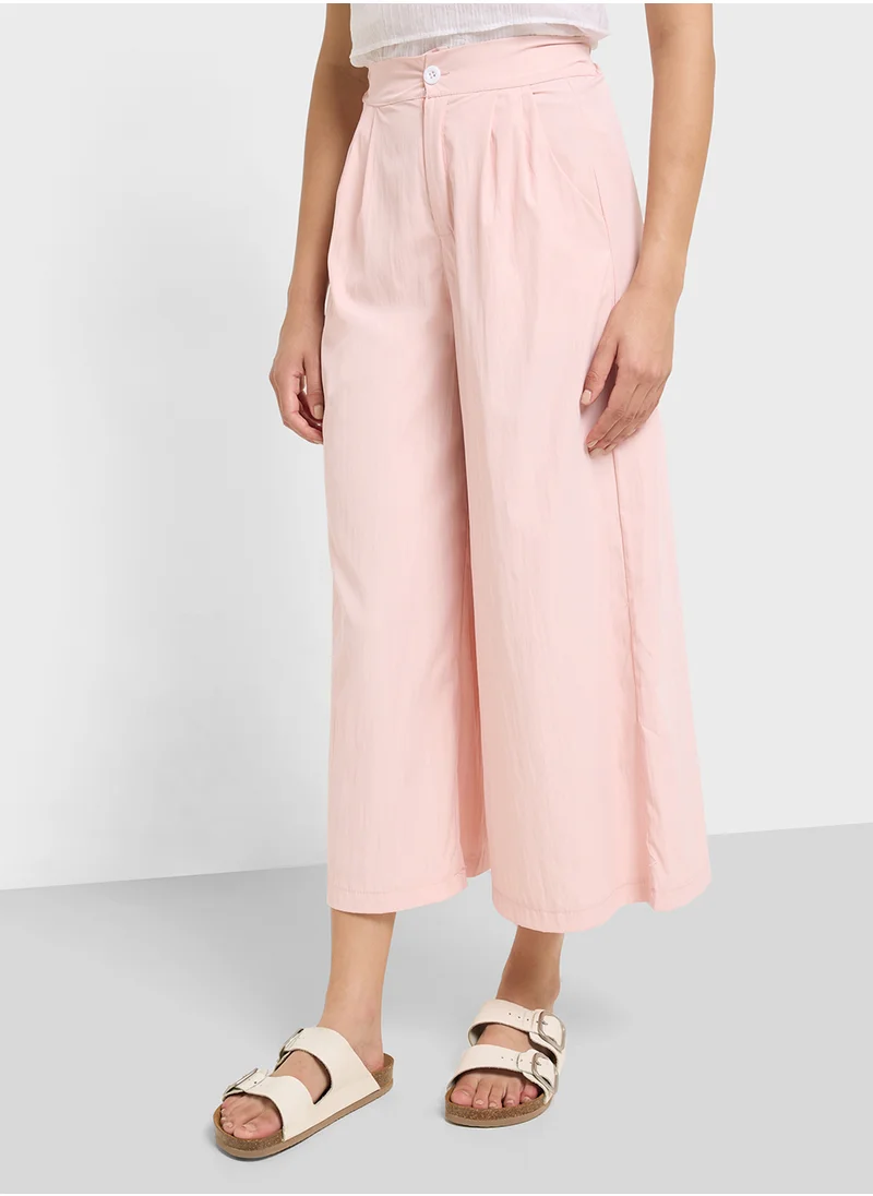 Ginger Pleated Wide Leg Culottes