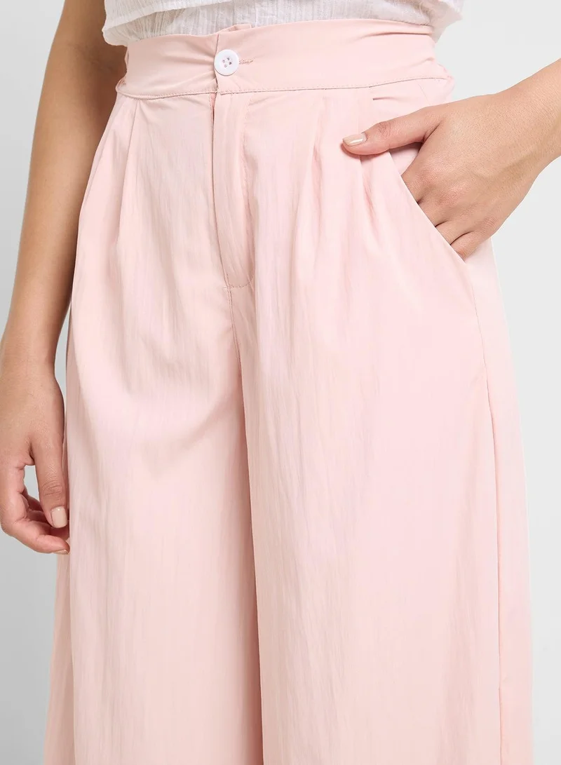 Ginger  Pleated Wide Leg Culottes for Women | Best Price UAE