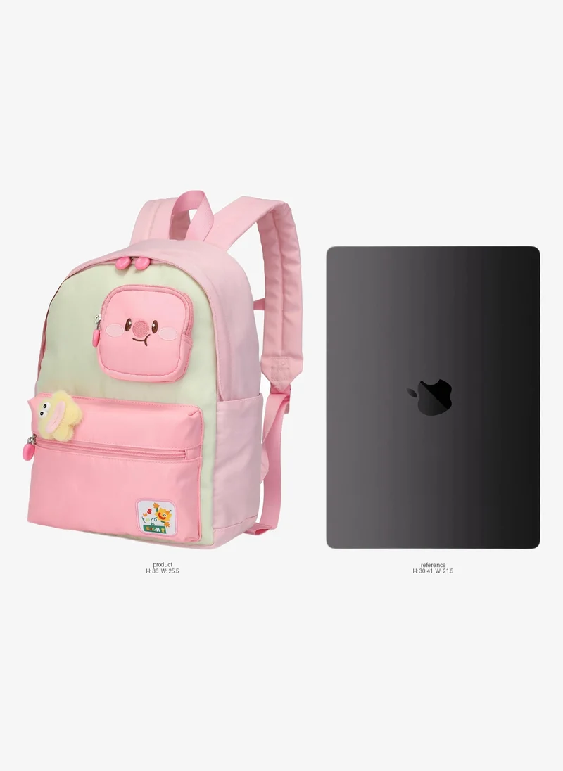 صن إيت Premium 14-inch Light Weight Kids Backpack Water Resistant Multifunctional School Backpack for Girls, SE2212, Pink Green