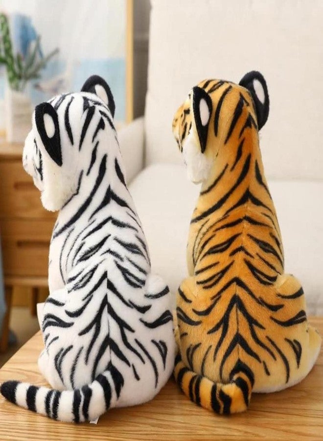 Tickles Siberian White Tiger Soft Stuffed Plush Animal Toy for Kids Boys & Girls Birthday Gift (Color: White Size: 25 cm) - Image 5