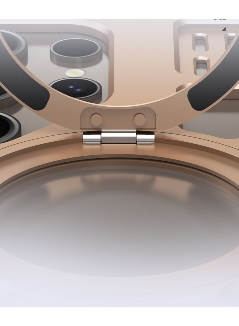 general Ultra-Durable Metal Frame Case for Samsung Galaxy S25 Ultra, Clear Back & Shockproof Design with 360° Rotating Kickstand, Sleek & Protective - Image 5